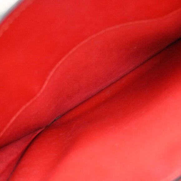 LOUIS VUITTON LV Logo Pont Neuf Hand Bag Epi Leather Red France - Picture 11 of 16